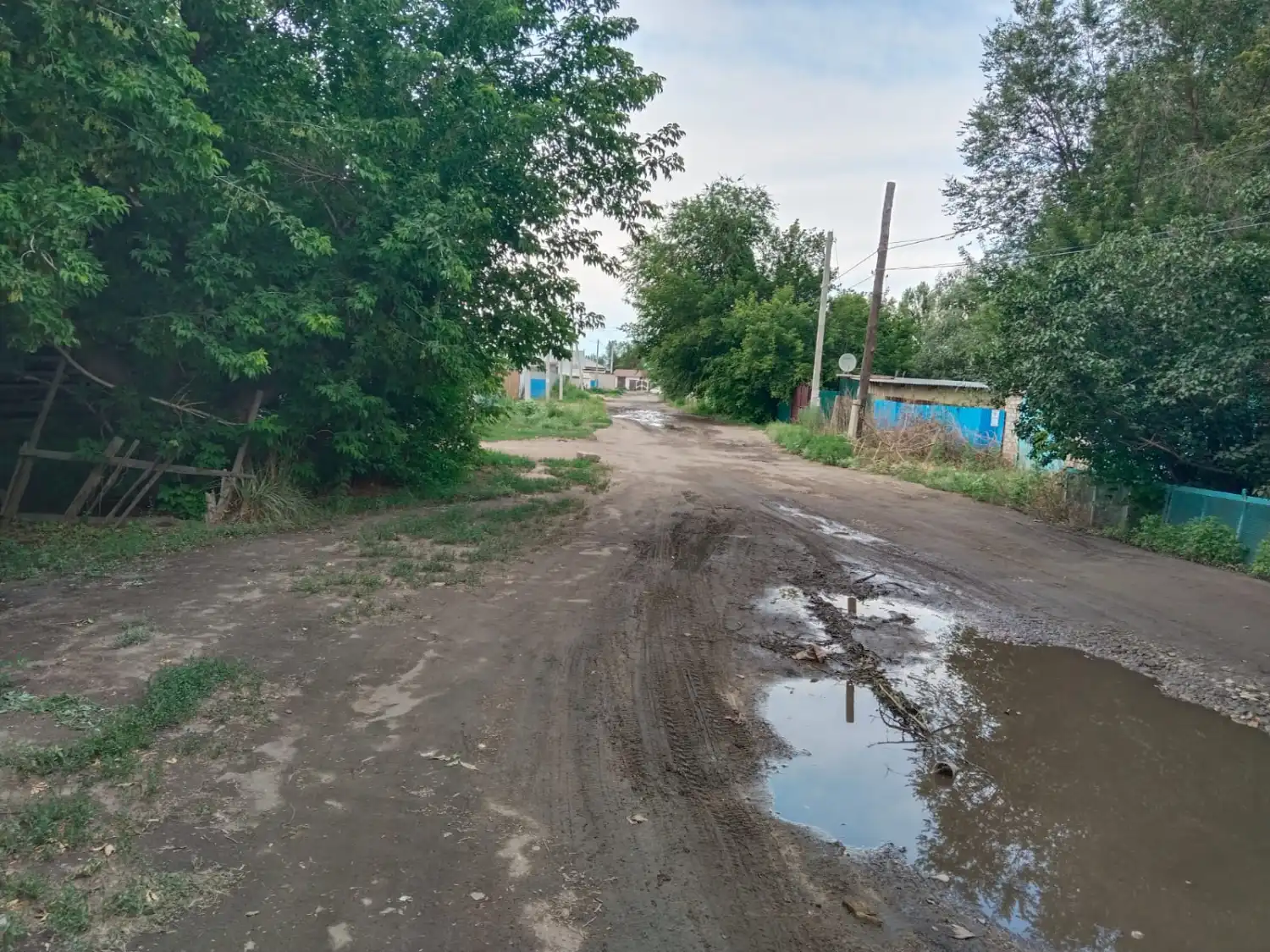13 линия көшесіне асфальт төселетін күн алыс емес