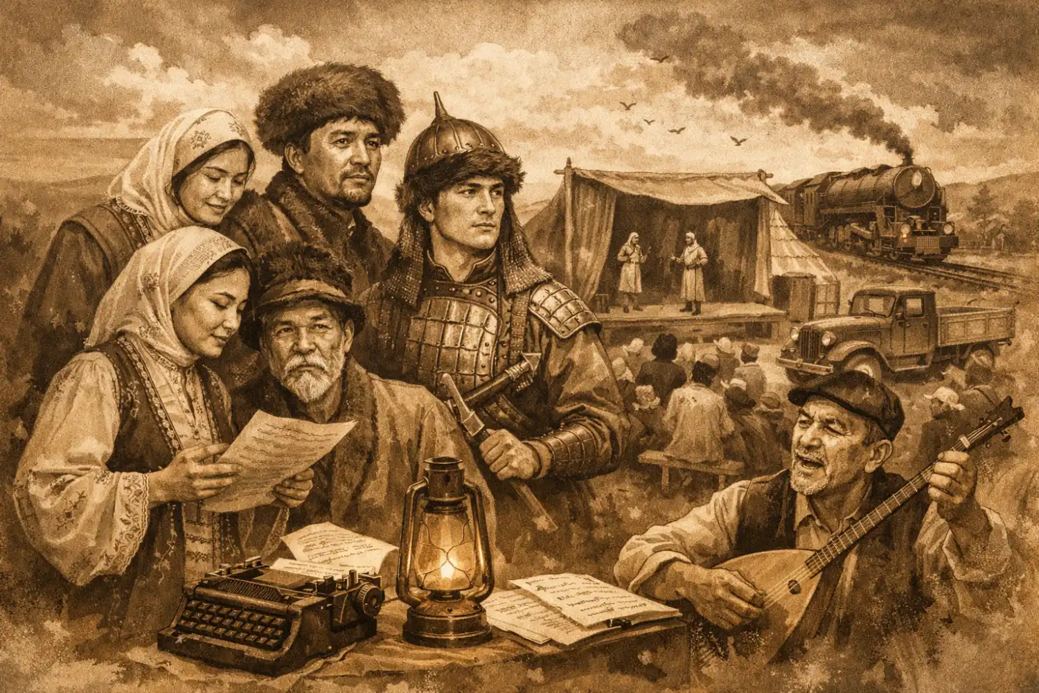 Есіл өңіріндегі қазақ театрының алғашқы қарлығаштары