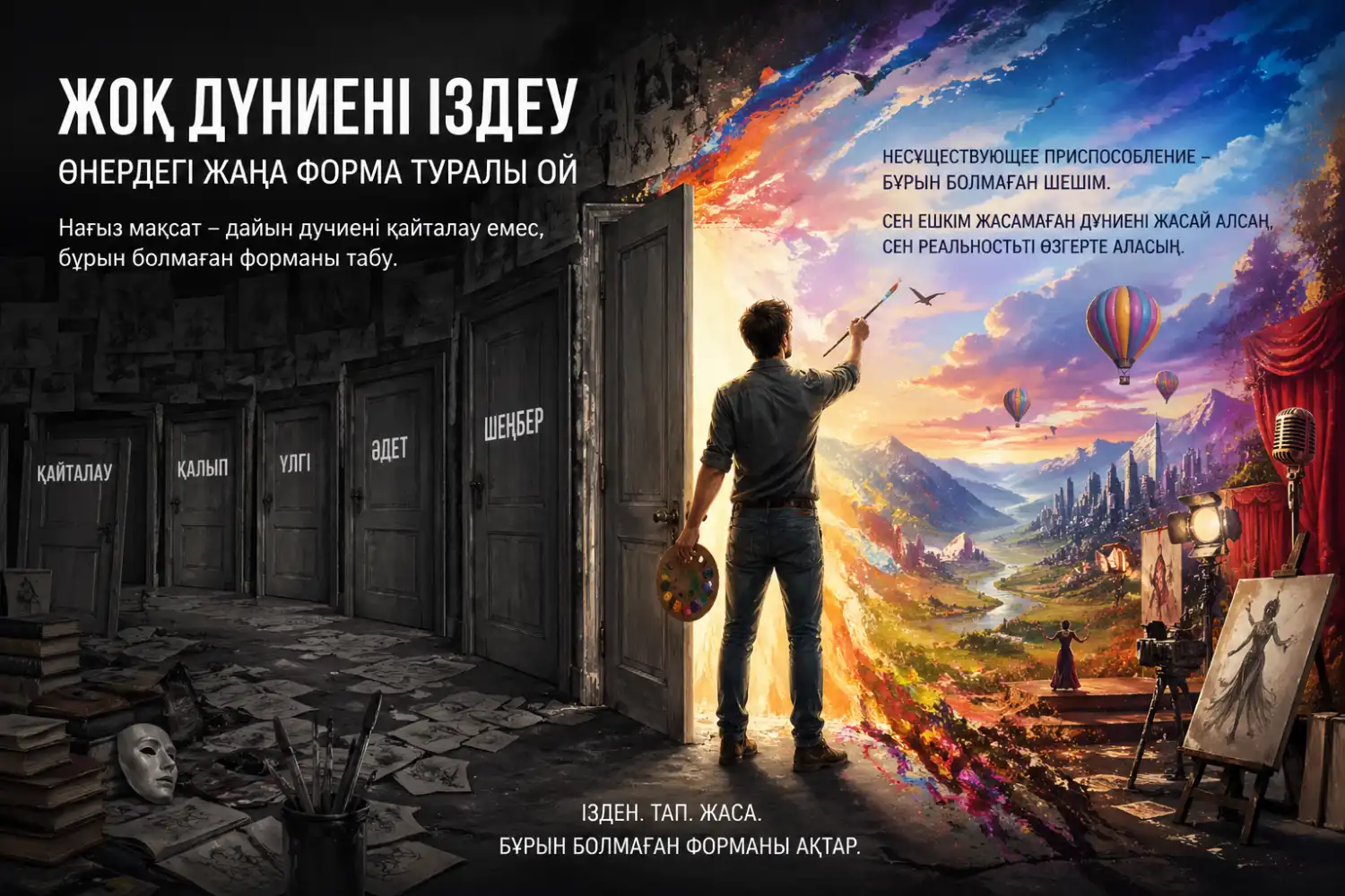 «Жоқ дүниені іздеу»: Өнердегі жаңа форма туралы ой