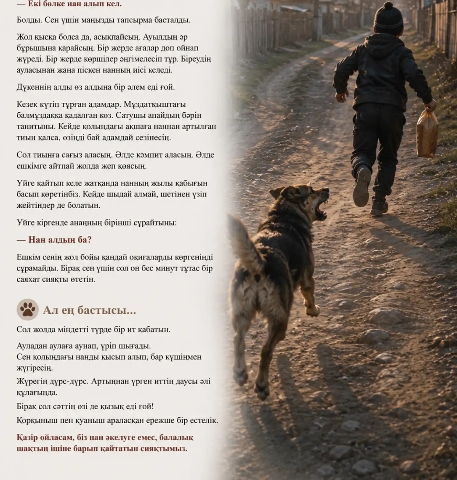 Кімнің есінде… нан әкелуге шыққан сапар?