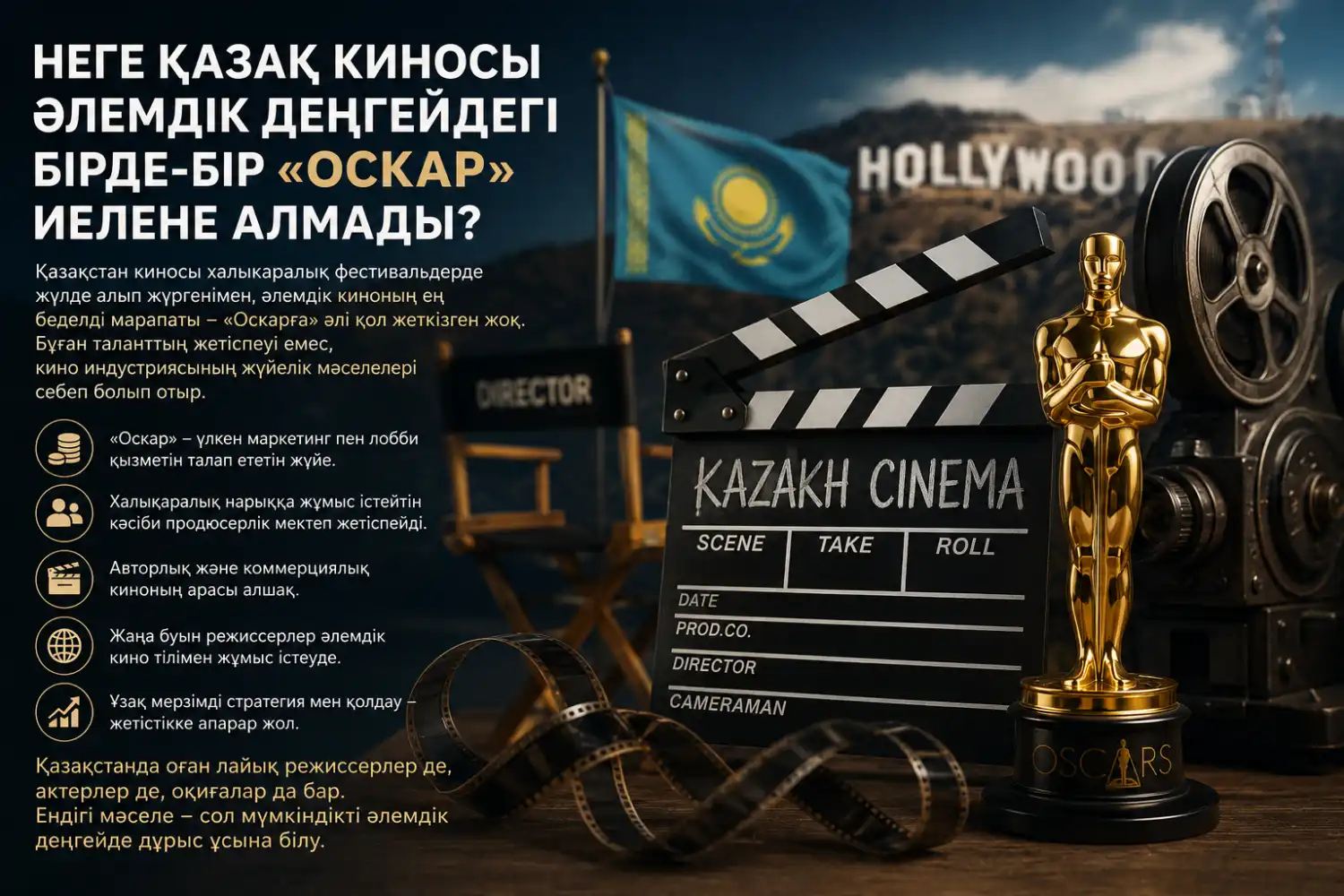 Неге қазақ киносы әлемдік деңгейдегі бірде-бір «Оскар» иелене алмады?