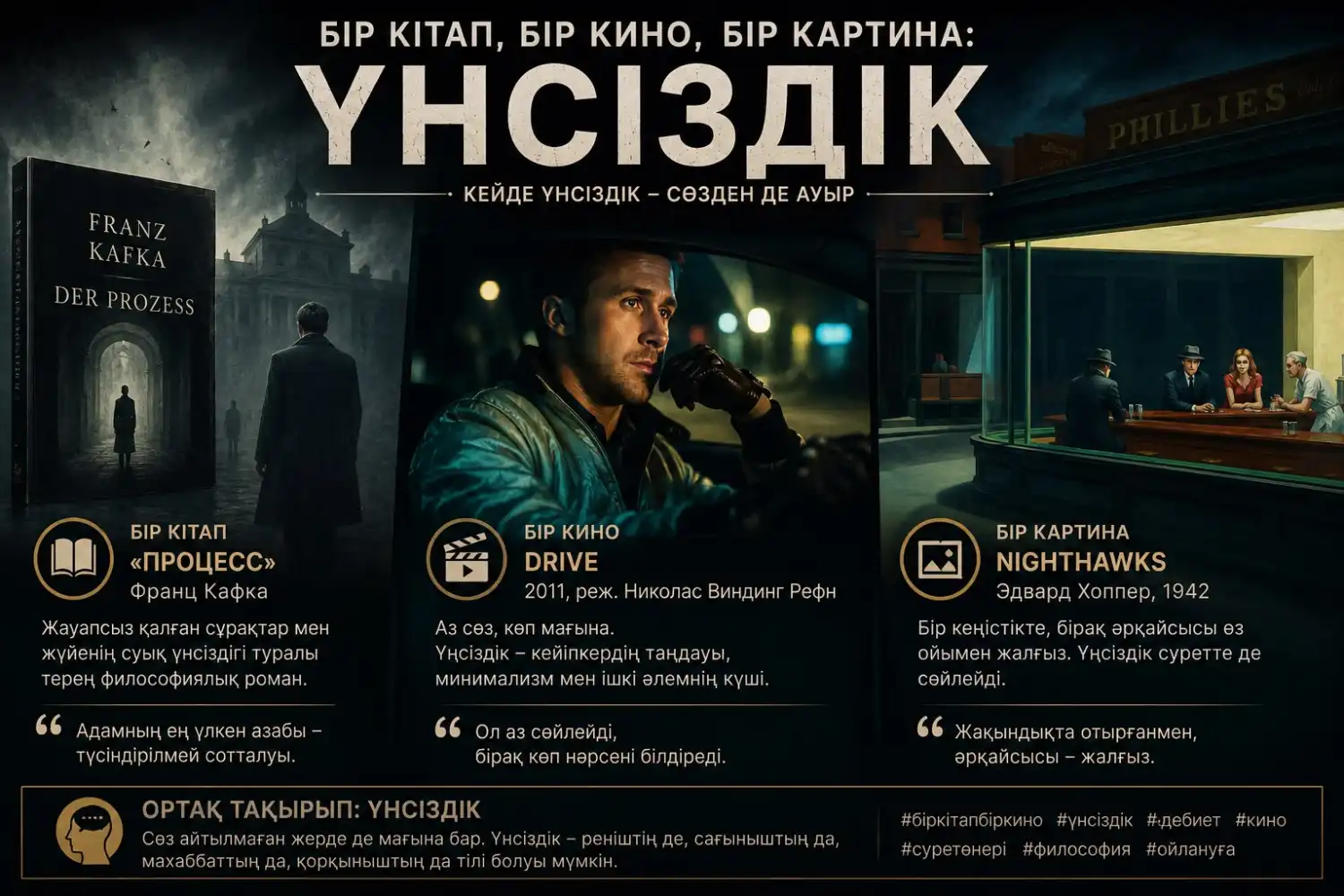 Бір кітап, бір кино, бір картина: Үнсіздік